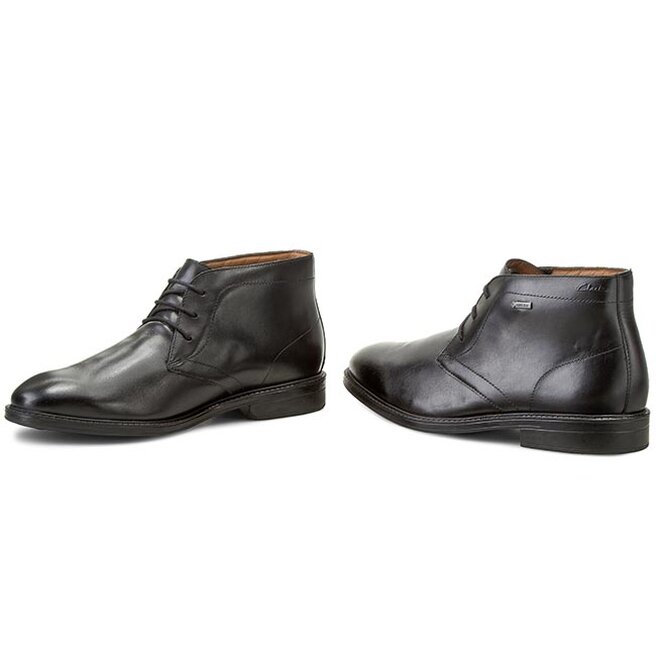Trzewiki Clarks Chilver Hi Gtx GORE TEX 261096887 Black Leather