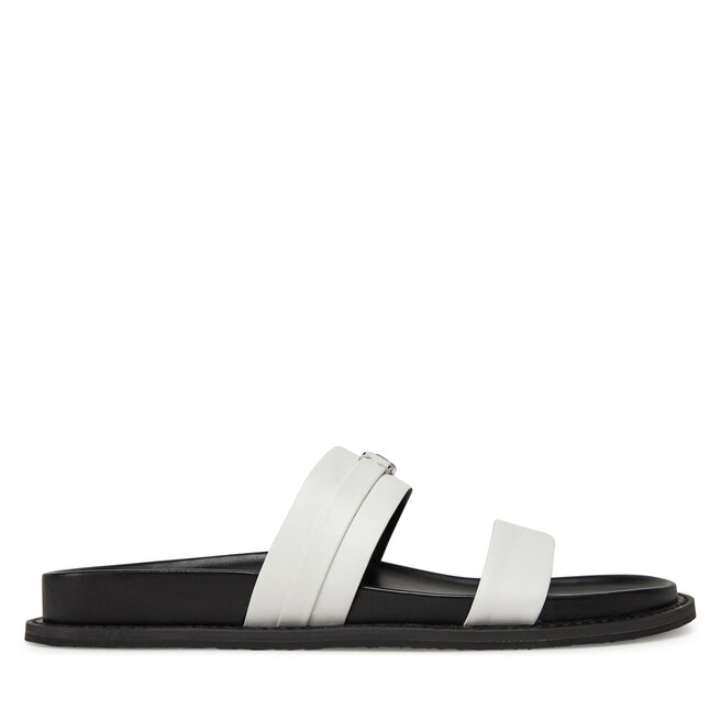 Klapki MICHAEL Michael Kors Mandy Flat Sandal - Biały