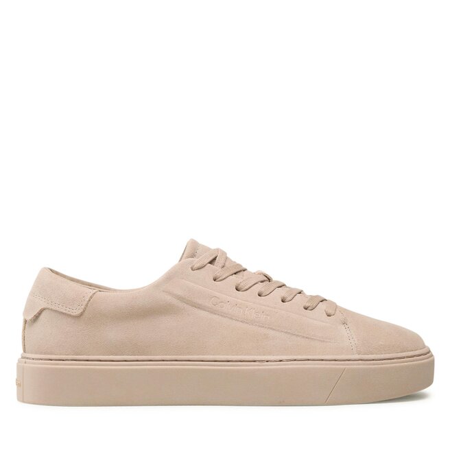 Calvin Klein Сникърси Calvin Klein Low Top Lace Up Sue HM0HM00989 Silver Mink A04