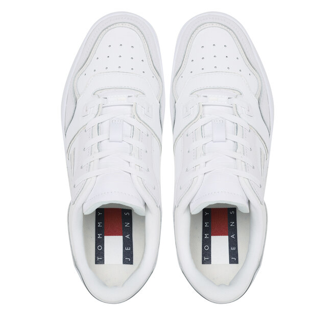Sneakers Tommy Jeans Basket Cupsole EM0EM01194 Weiß eschuhe.de