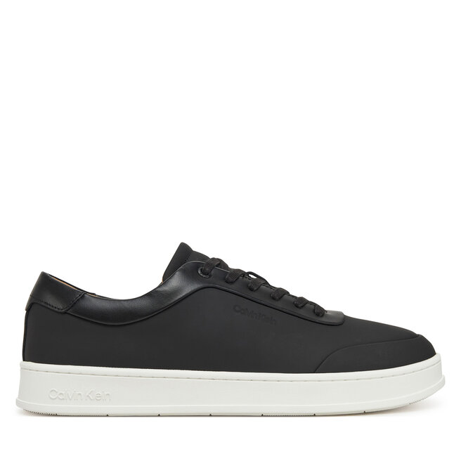 Sneakersy Calvin Klein Low Top Lace Up Oxford Rubb Lth - Czarny