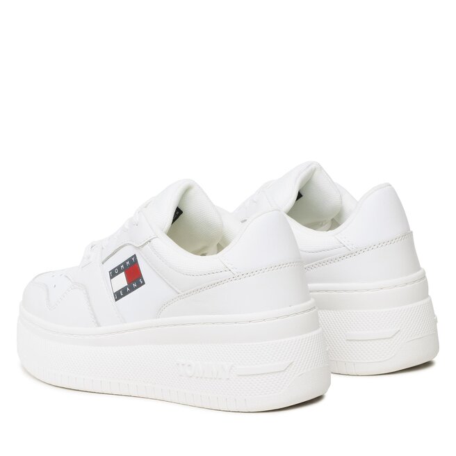 Tommy Jeans Сникърси Tommy Jeans Retro Basket Flatf EN0EN02086 White 0K4