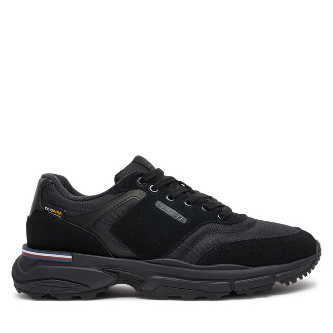 Sneakersy Tommy Hilfiger M Runner Cordura Mix - Czarny
