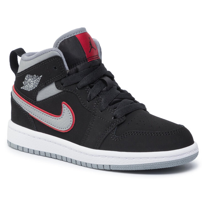Nike Jordan 1 Md Ps 640734 060 Black Particle Grey White