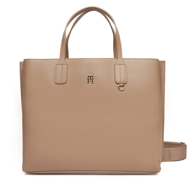 Torebka Tommy Hilfiger Th Distinct Satchel - Beżowy