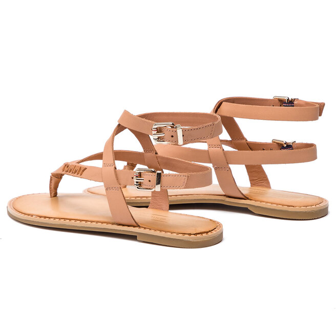 Basut s Tommy Hilfiger Iconic Flat Strappy Sandal FW0FW04023 Silky