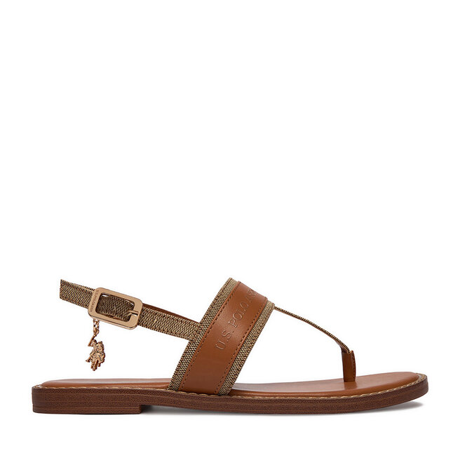 Sandały U.S. Polo Assn. EO-CASSIE001W/6TY1 Brązowy - kobiece