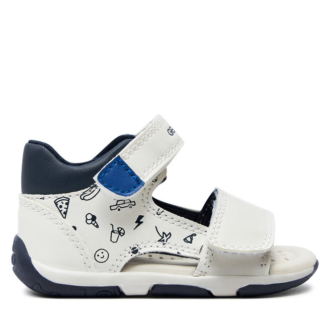 Sandały Geox B Sandal Tapuz Boy B450XB 000BC - Biały