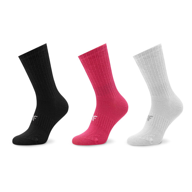 Set de 3 perechi de șosete lungi pentru copii 4F 4FJAW22USOCF060 90S