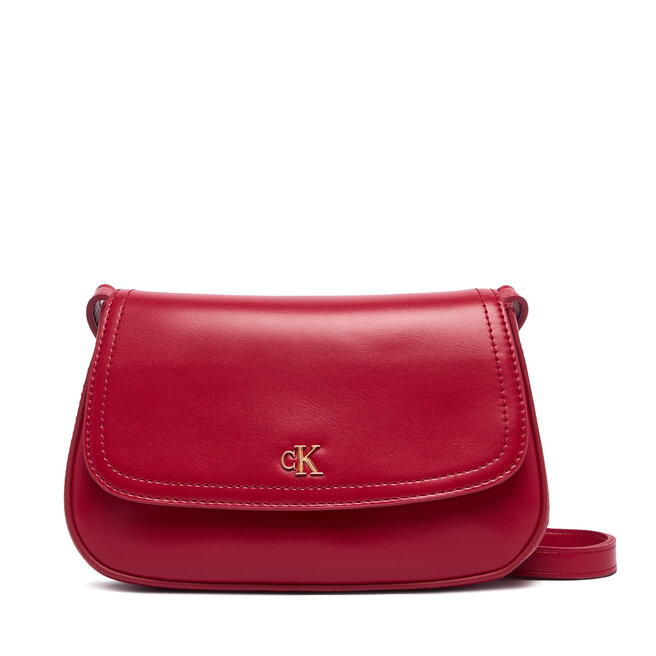 Torebka Calvin Klein Ck Flap Camera Bag LV04F3421G Bordowy -