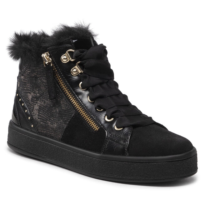 Botine Geox D Leelu` C D26FFC 0BS22 C9999 Black 0BS22