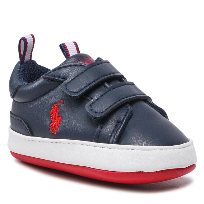 Polo Ralph Lauren Sneakersy Polo Ralph Lauren Heritage Court Ez RL100674 Navy/Red