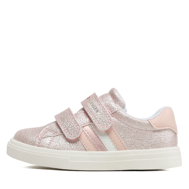 Tommy Hilfiger Sneakers Tommy Hilfiger Stripes Low Cut Velcro Sneaker T1A9-32685-1010 S Pink 302