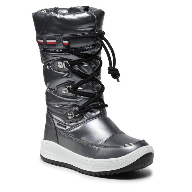 Botas de Tommy Hilfiger Snow Boot T3A6-32035-1240 M Silver 918 zapatos.es