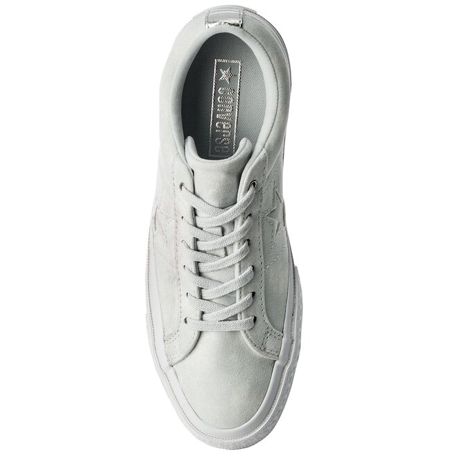 Converse one star pure platinum hot sale