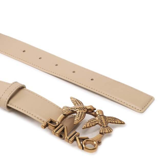 Pinko Дамски колан Pinko Love Berry H3 Belt PE 23 PLT01 100125 A0HX Light Beig D28Q