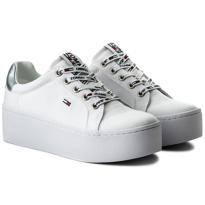 tommy jeans flatform sneakers