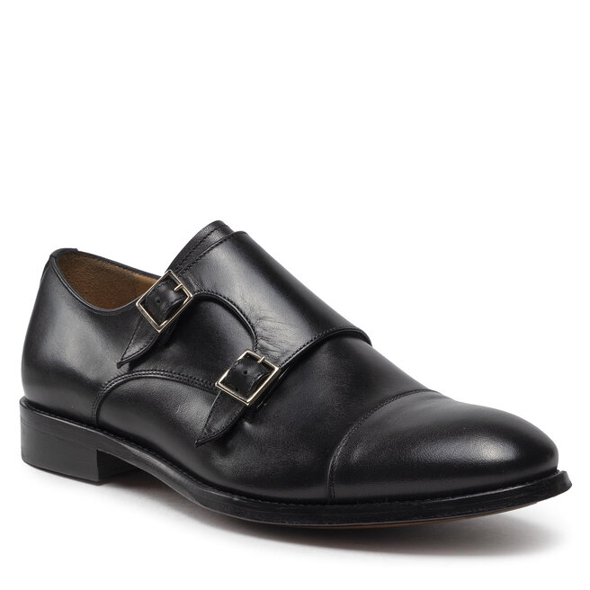 Pantofi Lord Premium Double Monks 5502 Black 5502 imagine noua