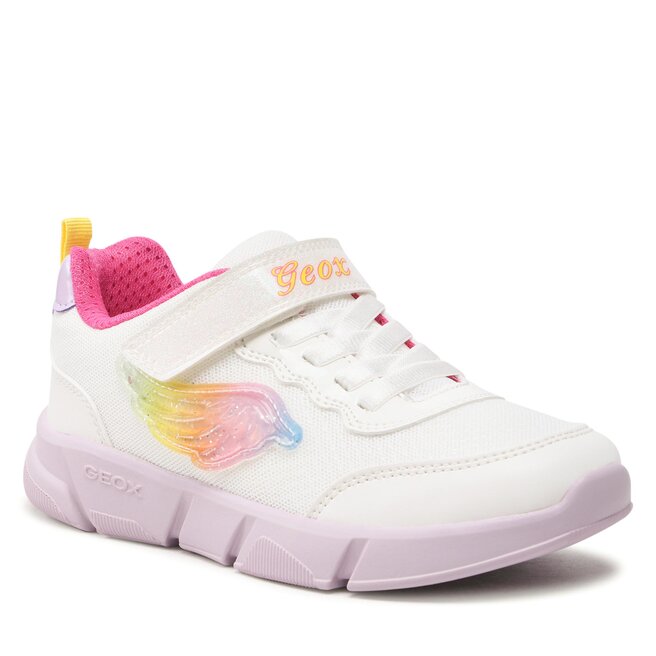 Sneakers Geox J Aril Girl J35DLD0AS54C0653 D White/Multicolor Aril imagine noua gjx.ro
