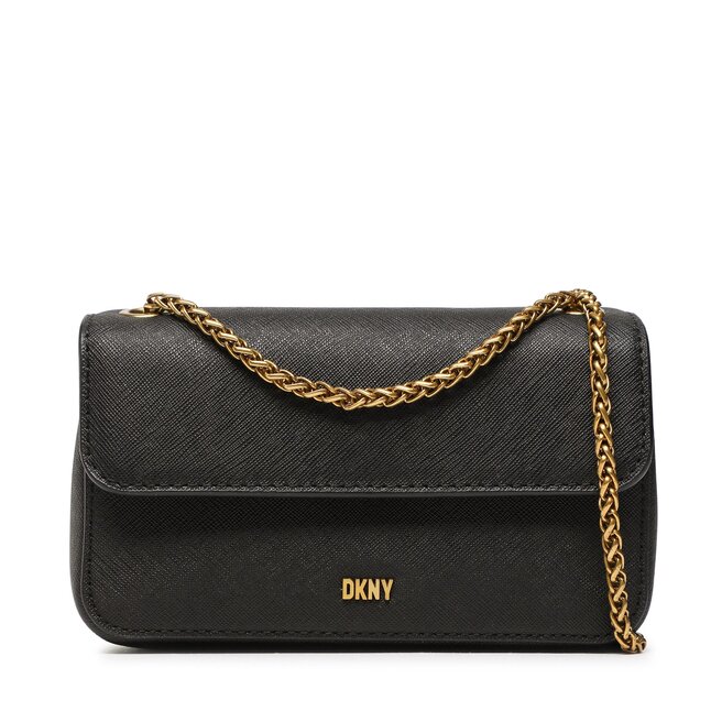 Geantă DKNY Minnie Shoulder Bag R2331T72 Blk/Gold 82 Bag imagine noua gjx.ro