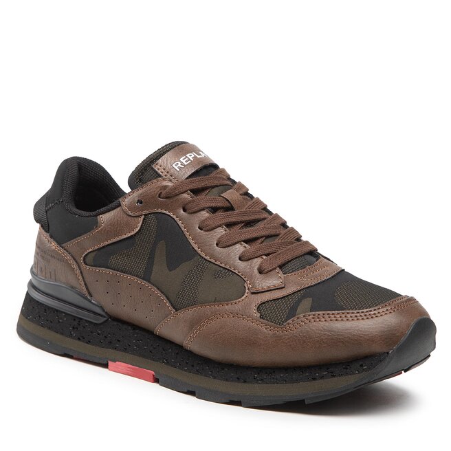 Sneakers Replay Arthur Effect GMS68 .000.C0052S Brown 0012 .000.C0052S imagine noua