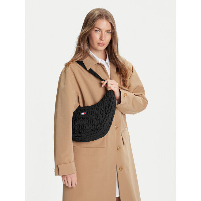 Torebka Tommy Jeans Tjw Urban Quilted AW0AW17546 Czarny -