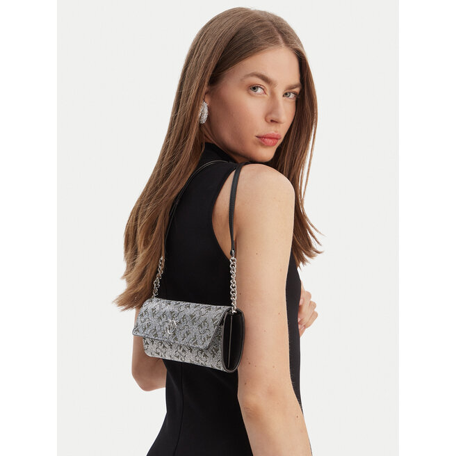 Torebka PINKO Love Tiny Brids Wallet C AI 25-26 PCPL 103765 A20D Srebrny -