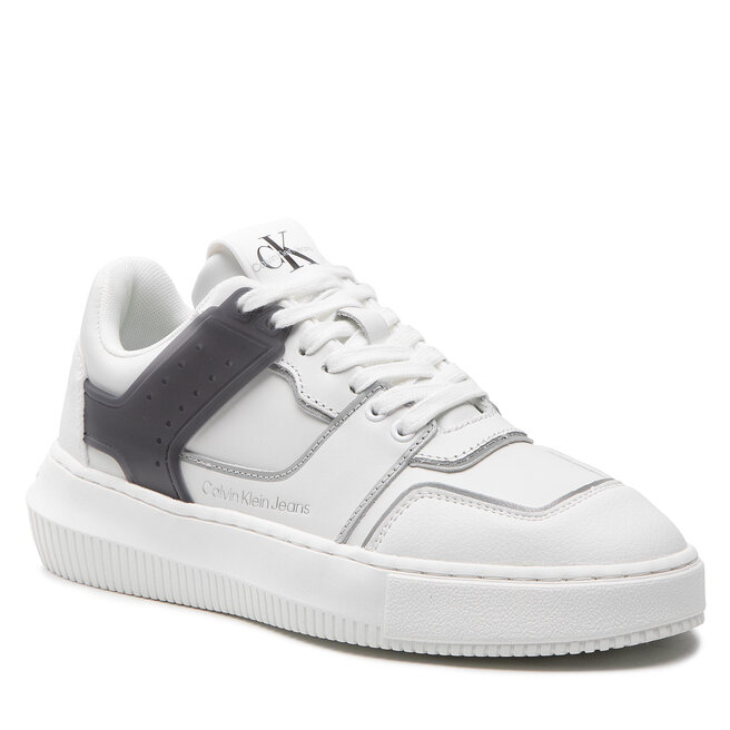 Sneakers Calvin Klein Jeans Chunky Cupsole Laceup Low Tpu M YW0YW00812 White/Silver 0LC