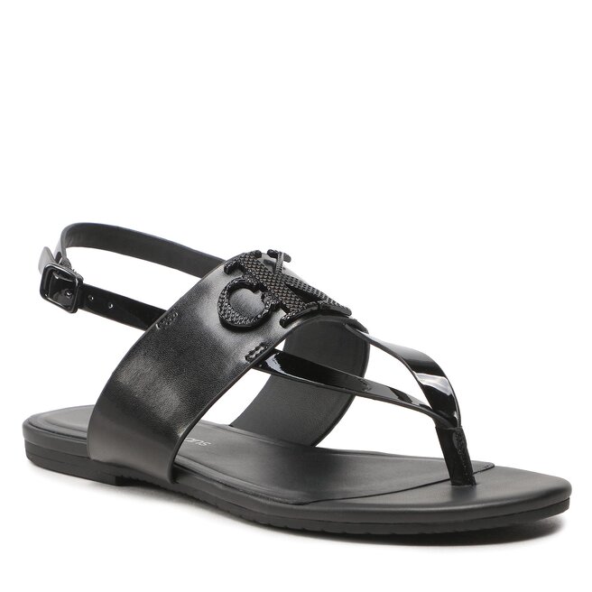 Sandale Calvin Klein Jeans Flat Sandal Toepost Hw YW0YW00953 Black BDS