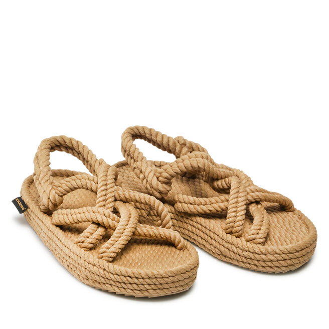Bohonomad Sandalen Bohonomad Bodrum Platform Sandal BOD.0012.PRS Beige