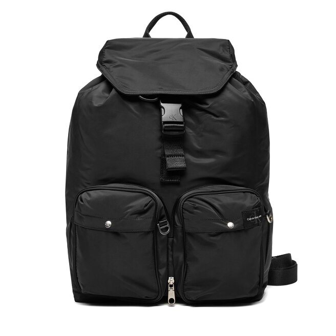 Plecak Calvin Klein Jeans Packable Flap - Czarny