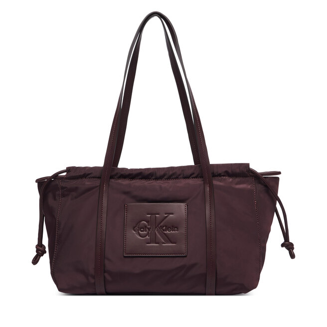 Torebka Calvin Klein LV04F3703G Bordowy -