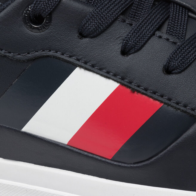 Tommy Hilfiger Гуменки Tommy Hilfiger Core Stripes Vulc Leather FM0FM04140 Desert Sky DW5