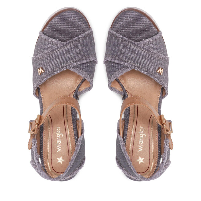 Wrangler Espadrilky Wrangler Maiorca Cross WL21700A Grey/Silver 441