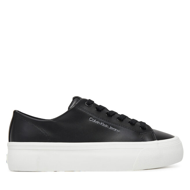 Sneakersy Calvin Klein Jeans Vulc Flatform Low Mg Lth - Czarny