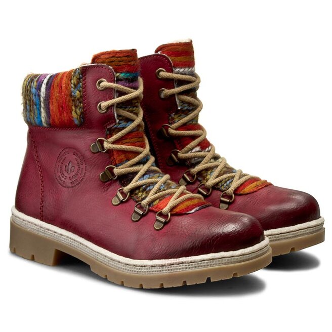 Rieker Trappers Rieker Y9432-35 Red Kombi