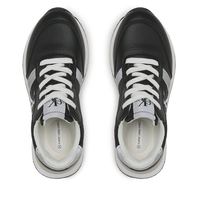 Calvin Klein Jeans Sneakers Calvin Klein Jeans Low Cut Lace-Up Sneaker V3X9-80580-1594 M Black/Grey