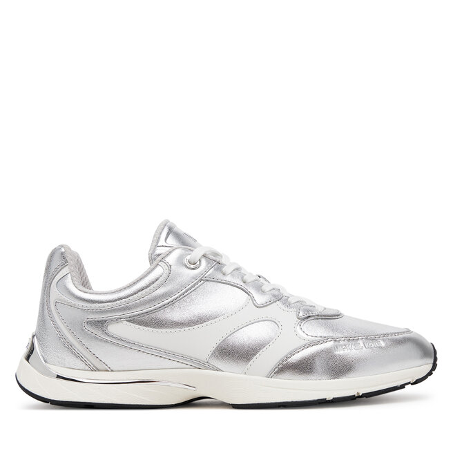 Sneakersy MICHAEL Michael Kors Riley - Srebrny