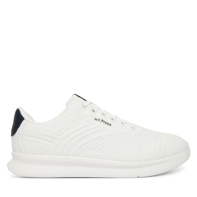 Sneakersy Tommy Hilfiger Lightweight Runner Mix FM0FM05755 Biały - męskie