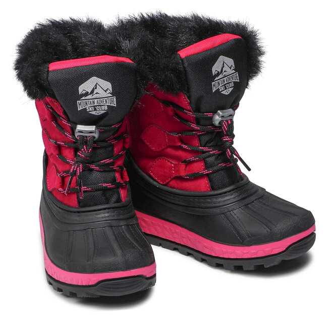 Boatilus Schneeschuhe Boatilus Youth Joggy Sint Leather Boot NJ16 VAR.21ZU Fuscia