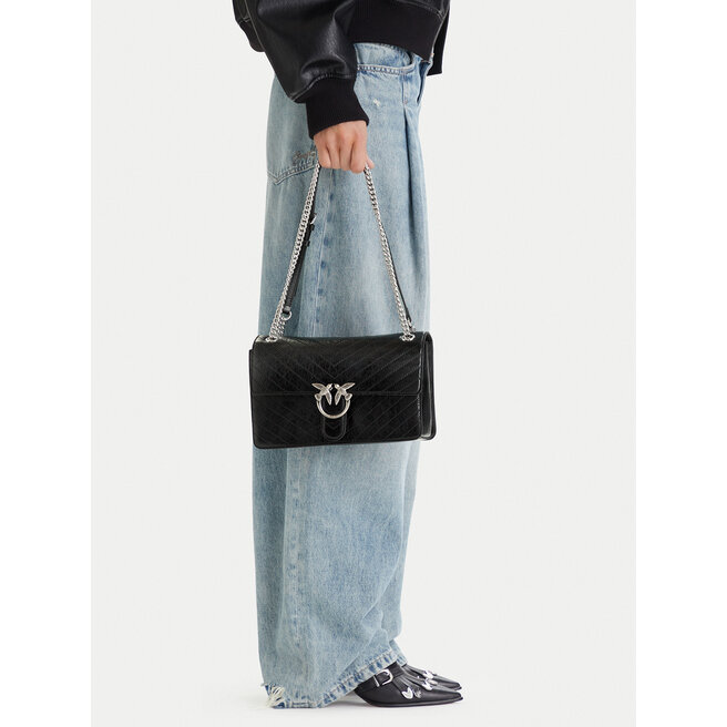 Torebka PINKO Love One Light Classic AI 25-26 PLTT 106174 A2JC Czarny -