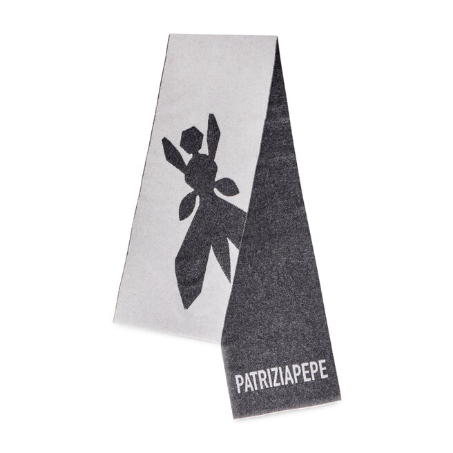 Fular Patrizia Pepe 8F9239/A6B2-FBC9 Black/White 8F9239/A6B2-FBC9 imagine noua gjx.ro