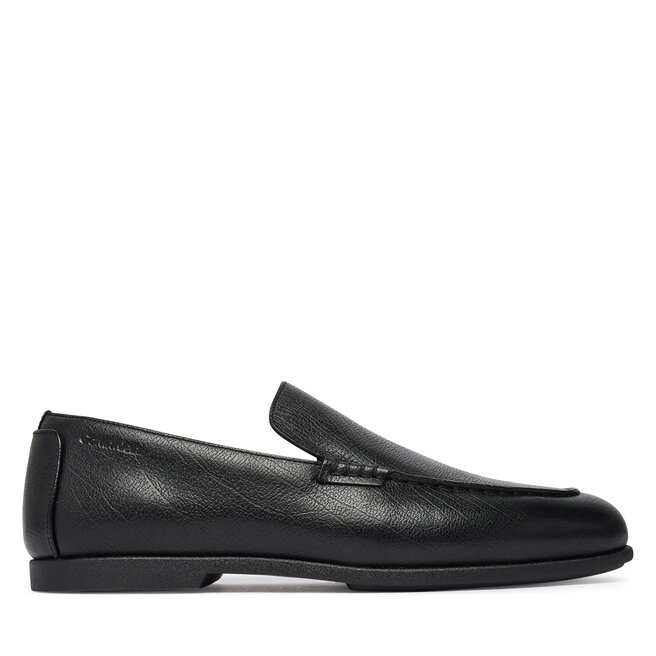 Lordsy Calvin Klein Low Prof Loafer Txt Lth HM0HM02175 Czarny - męskie