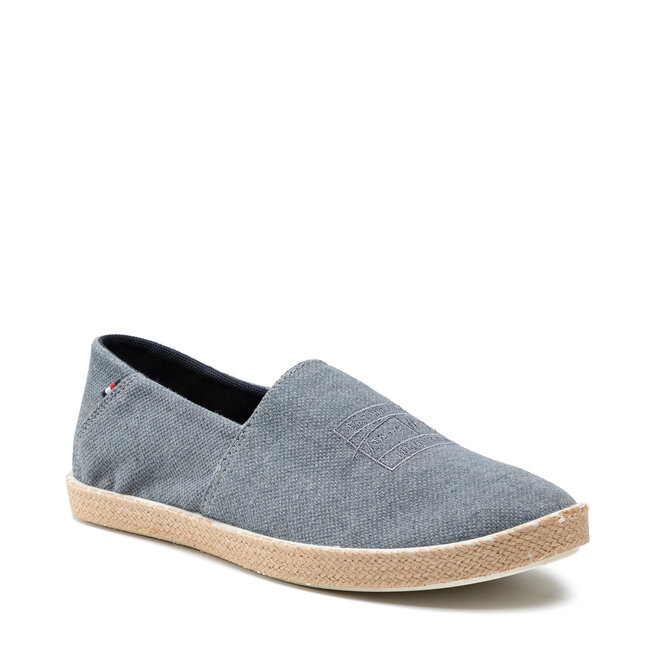 Espadrile Tommy Hilfiger Sustainable Plant Dye Espadrille FM0FM03645 Deserty Sky DW5 Deserty imagine noua