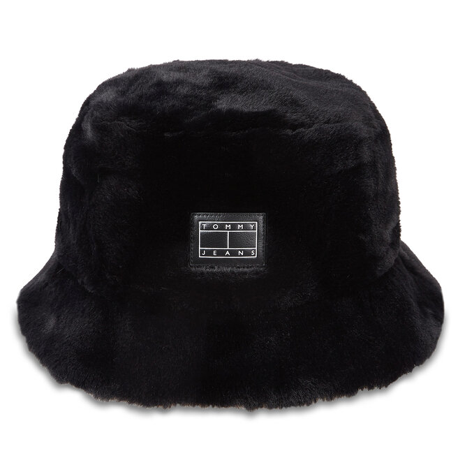 Tommy Jeans Kalap Tommy Jeans Tjw Fuzzy Rev. Bucket Hat AW0AW15459 Black And Bleached Stone 0GM