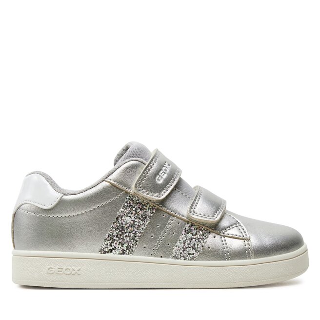 Sneakersy Geox J Eclyper Girl J45LRA 000NF - S Srebrny