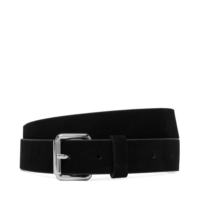 Pasek Damski Tommy Jeans Tjw Script Seude 3.0 AW0AW18503 Czarny -