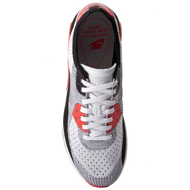 Zapatos Nike W Air Max 90 2.0 Flyknit 881109 100 White/Wolf Grey/Bright Crimson Www.zapatos.es