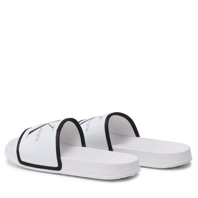 Calvin Klein Jeans Papucs Calvin Klein Jeans Logo V3B0-80630-1172 S White/Black X002