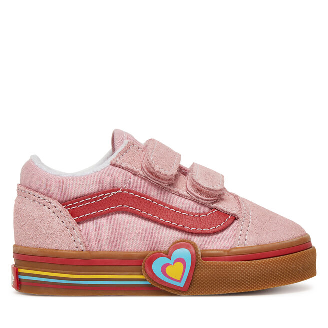 Sneakersy Vans Old Skool V Heart - Różowy
